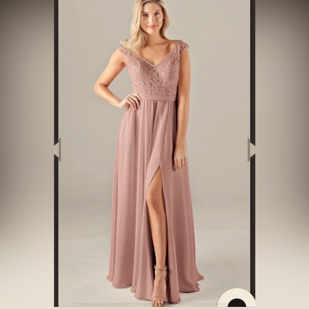 Charming Pink Wedding Dress with Delicate Lace